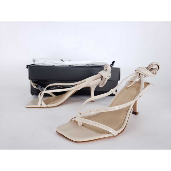 LPA Raphael Suede Leather Wrap Ankle Tie Heels - Picture 2 of 8